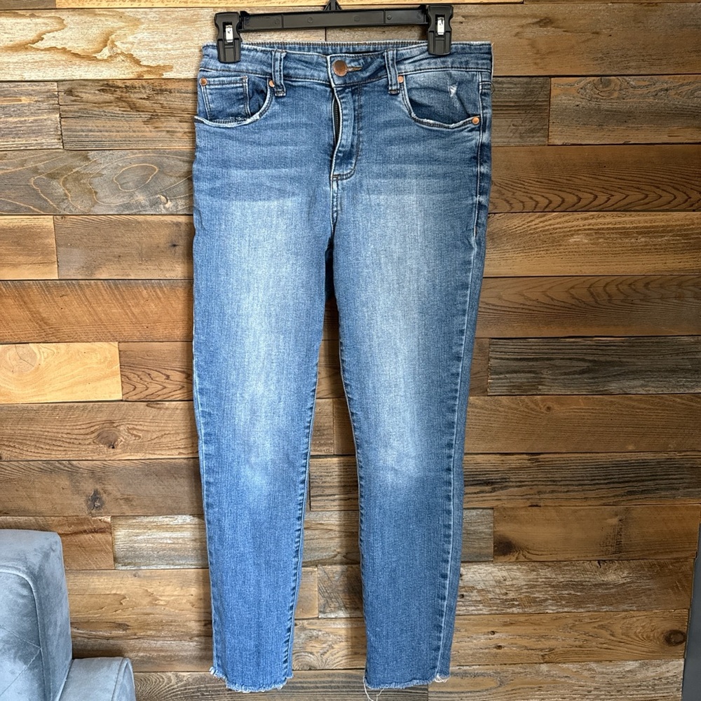 See Thru Soul Women's Skinny Jeans in Blue